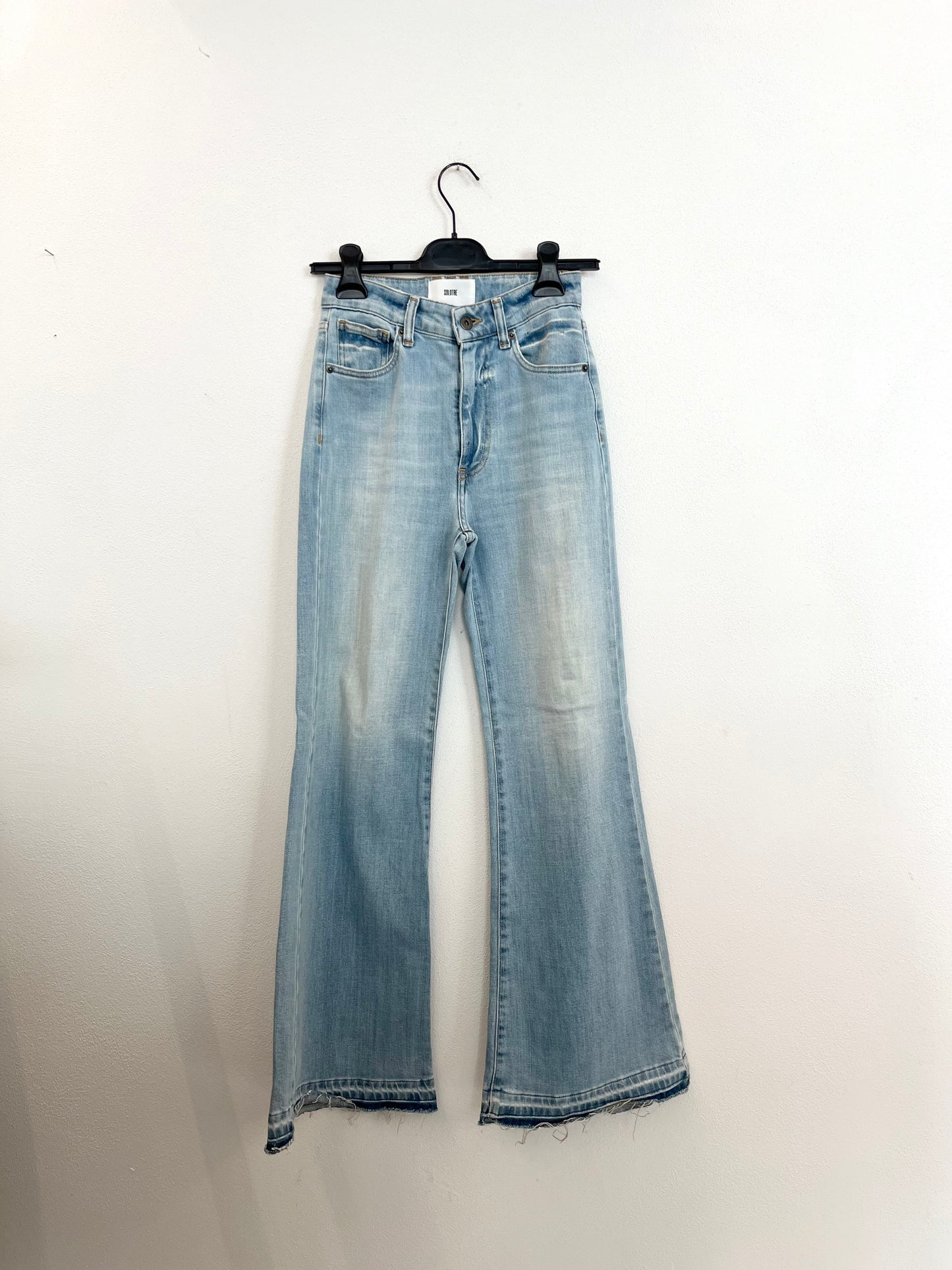 Jeans a Zampa Solotre Lavaggio Chiaro