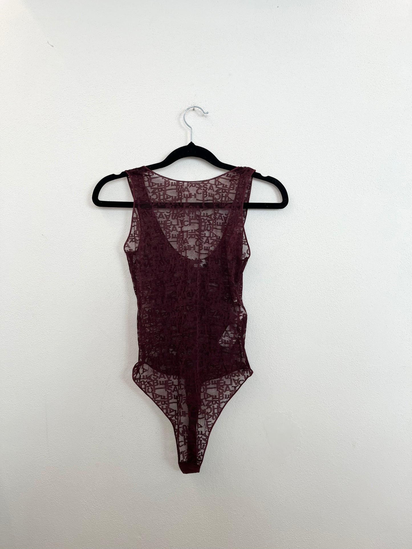Body Elisabetta Franchi in Pizzo con Logo All-Over