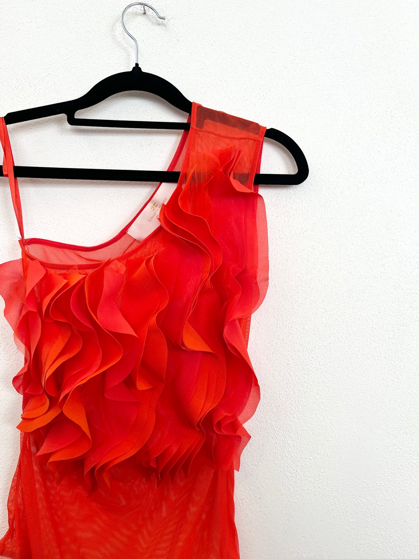 Body Elisabetta Franchi Monospalla con Volant