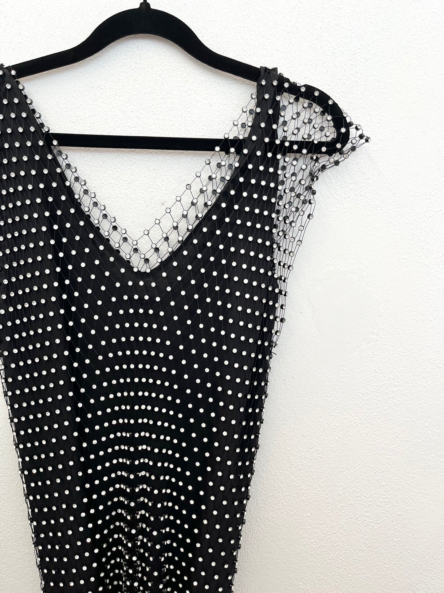 Top Pinko a rete con cristalli