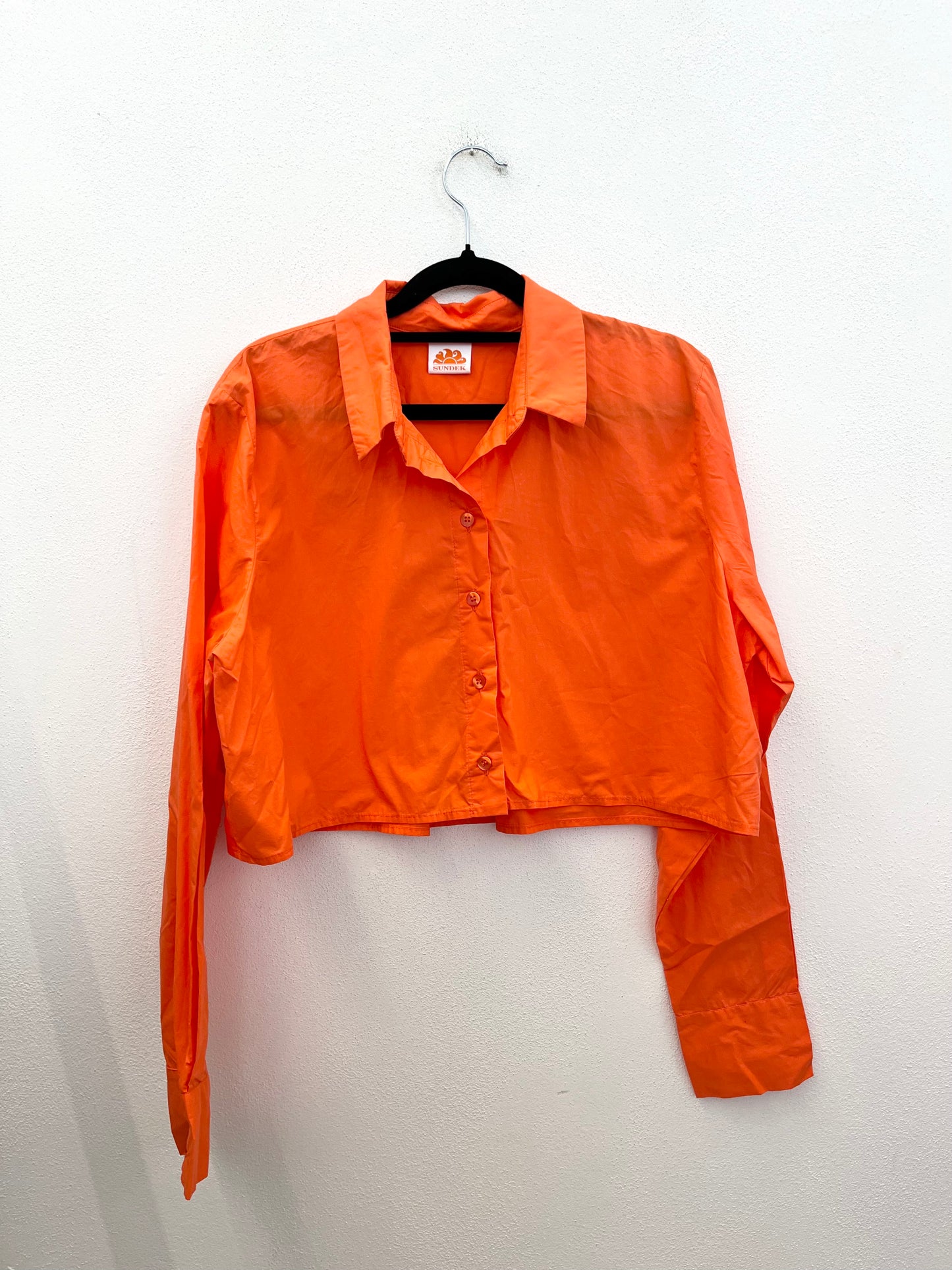 Camicia Sundek cropped fluida