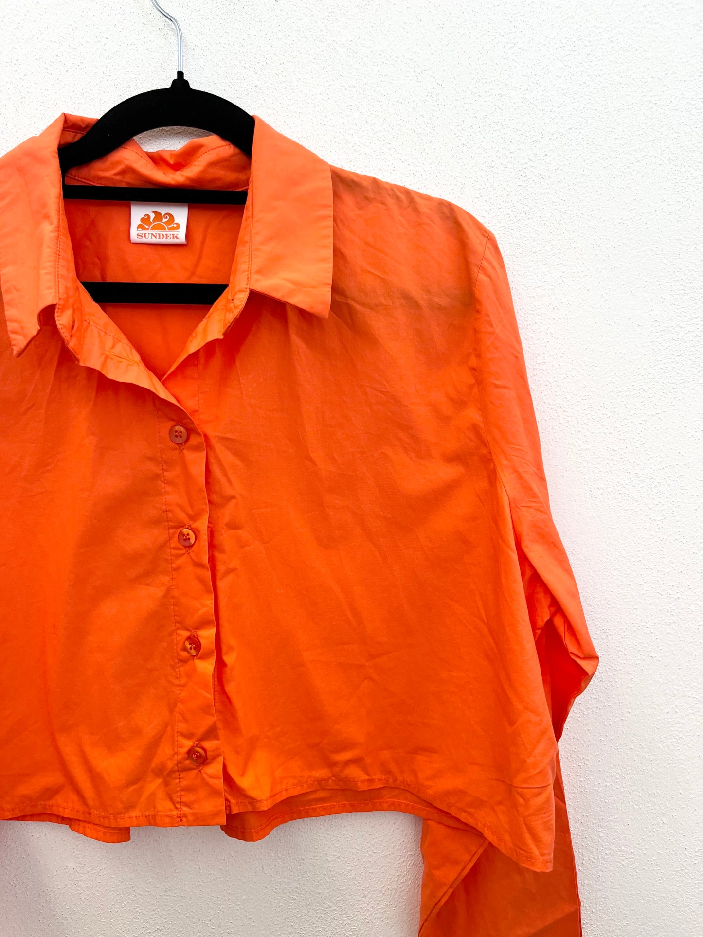 Camicia Sundek cropped fluida