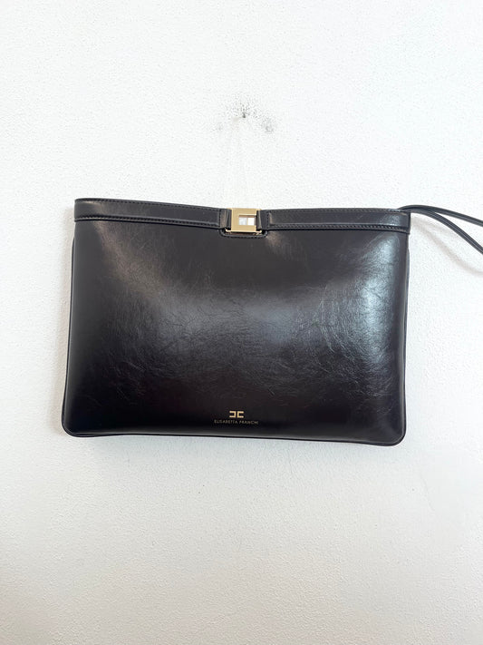 Pochette Elisabetta Franchi rigida con chiusura gioiello