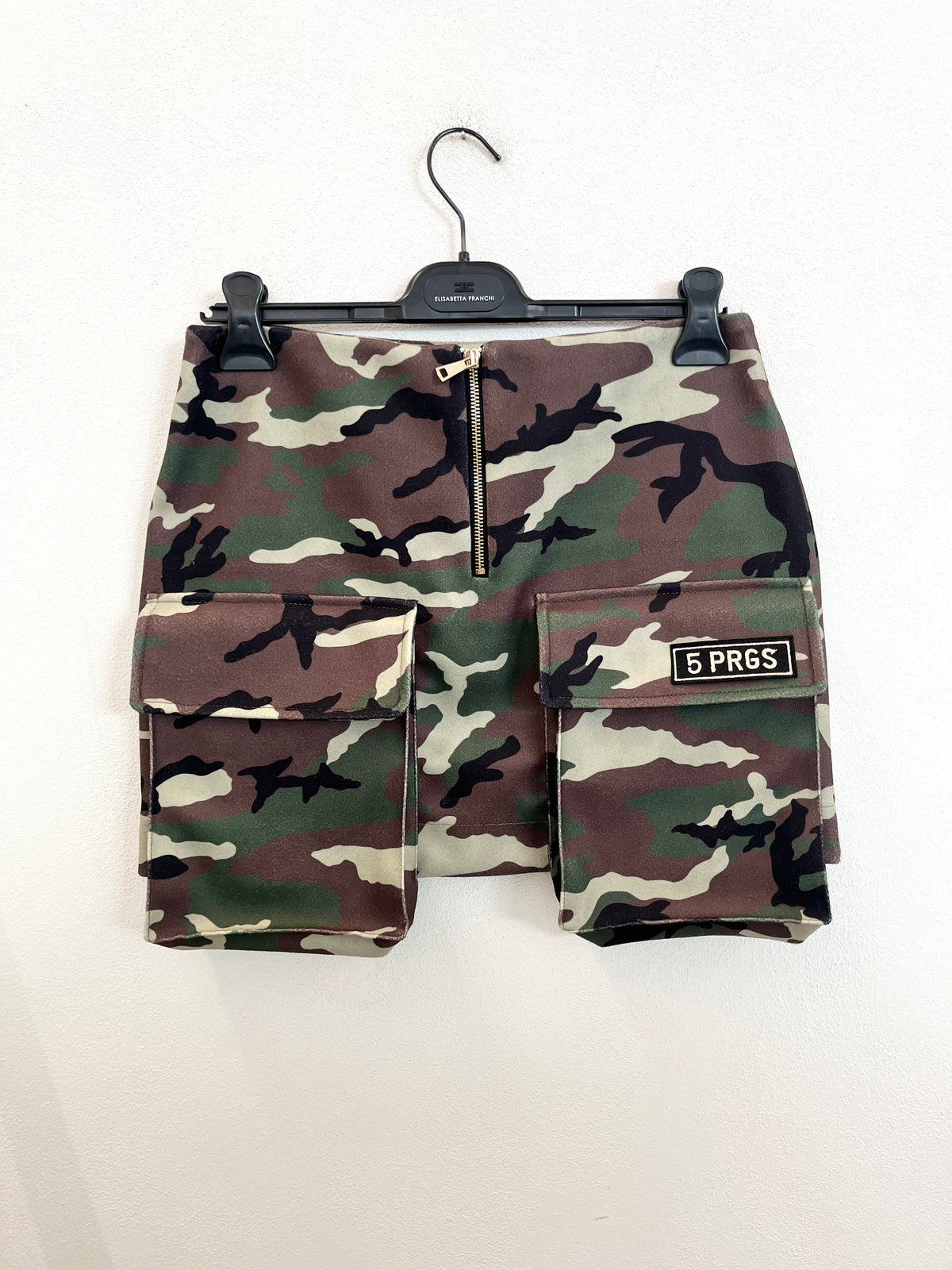 Minigonna 5 Progress Camouflage Cargo con Maxi Tasche