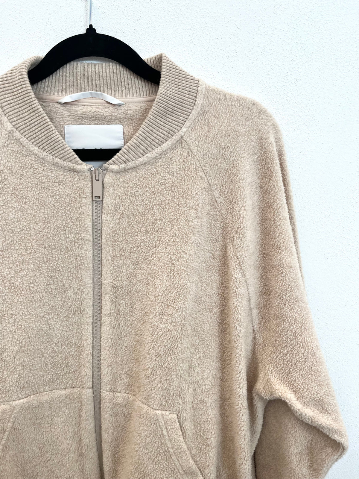 Giacca Felpa Max Mara in Spugna Cammello con Zip