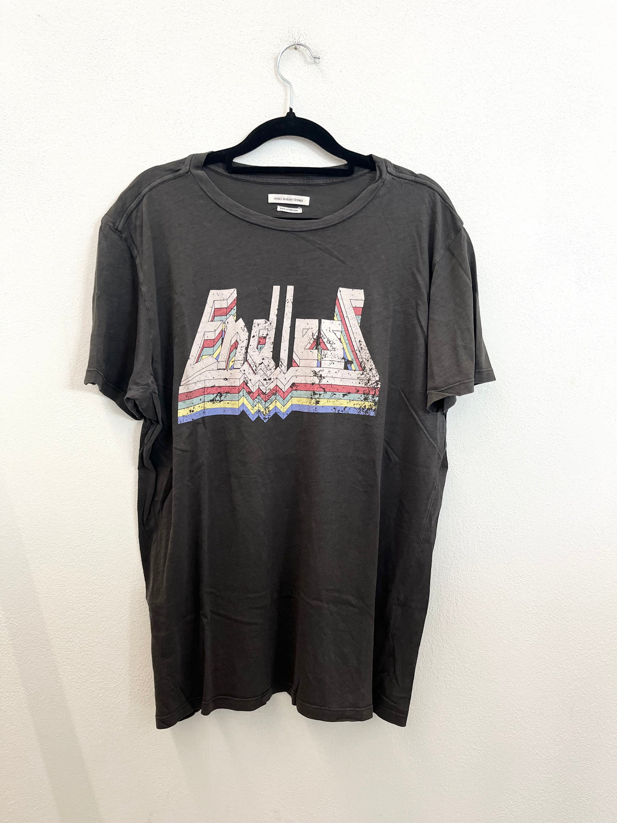 T-Shirt Isabel Marant Vintage con Grafica "Endless" e Dettagli Arcobaleno