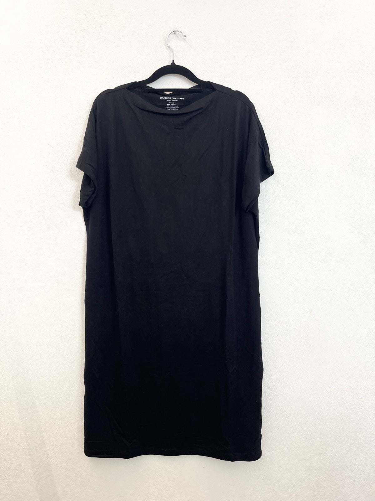 Abito Midi Majestic dritto con Scollo a Barca