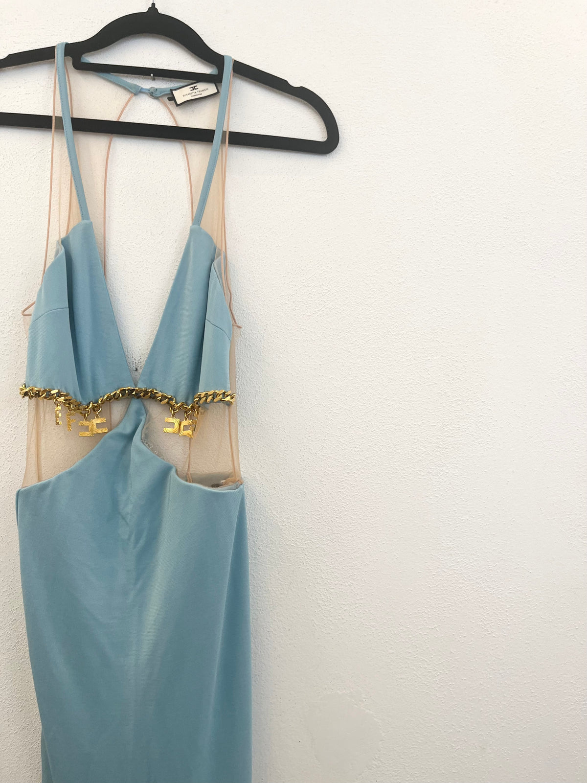 Abito lungo Elisabetta Franchi da sera cut-out