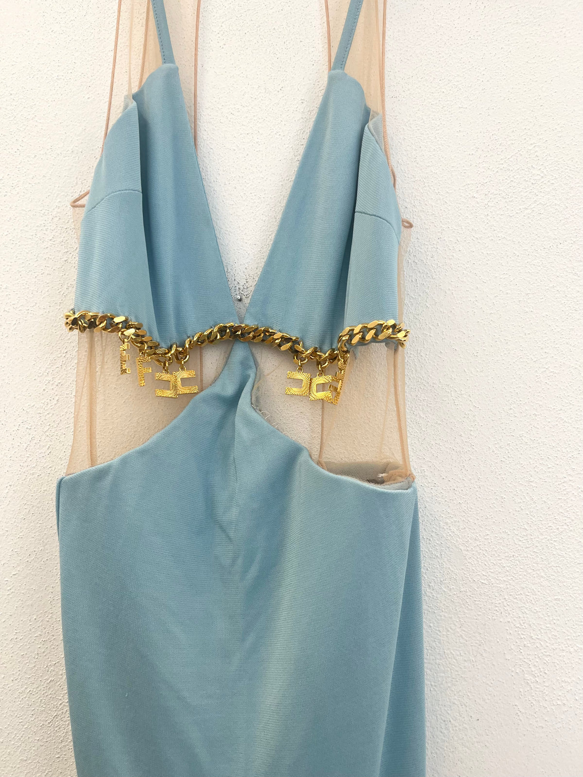 Abito lungo Elisabetta Franchi da sera cut-out