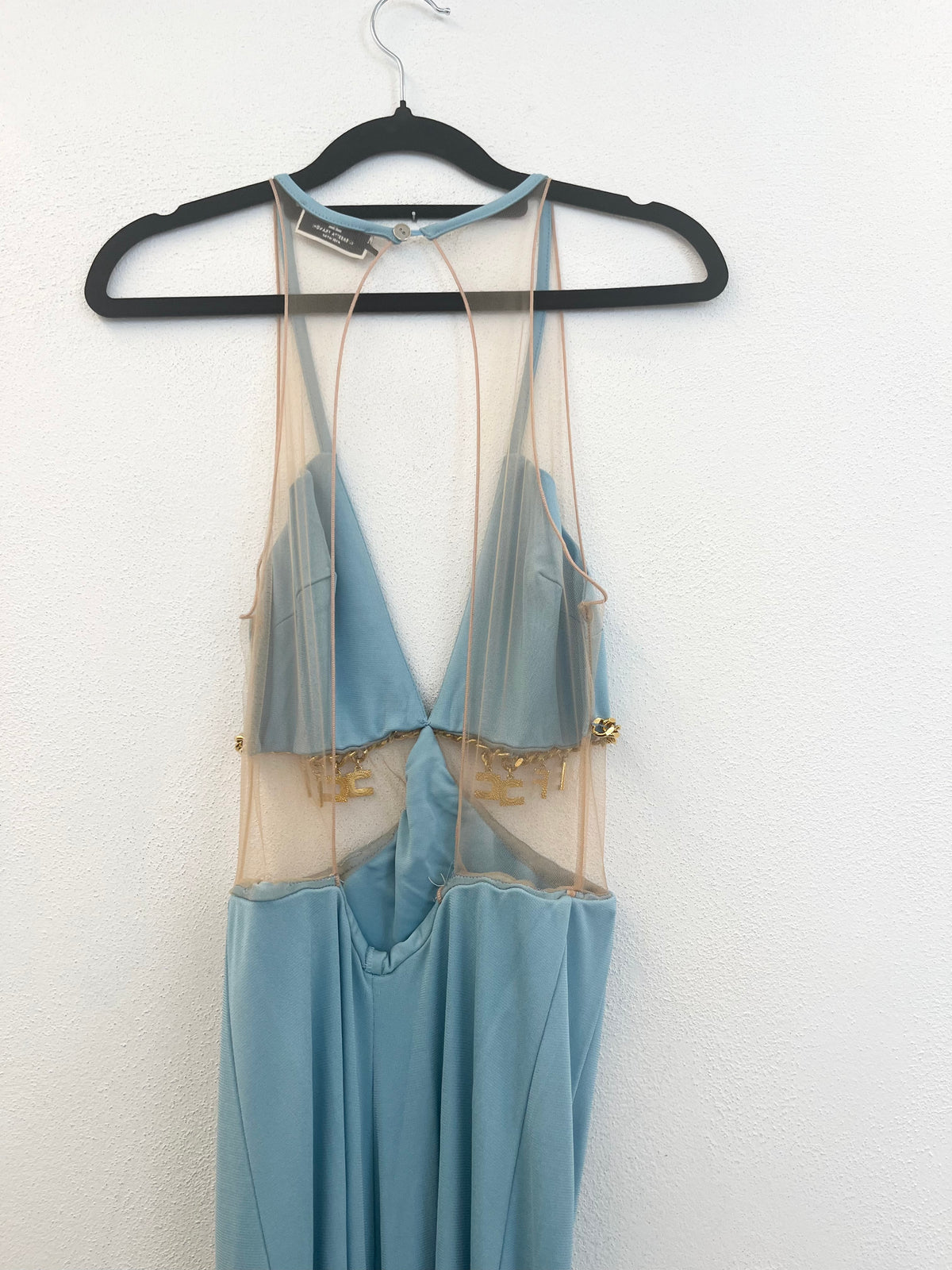 Abito lungo Elisabetta Franchi da sera cut-out