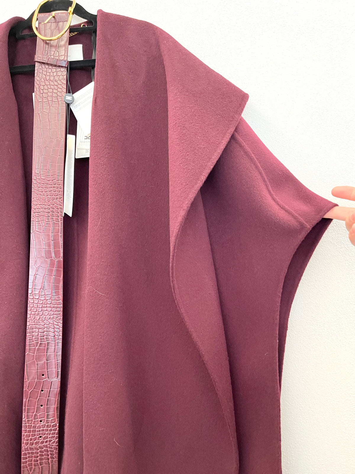 Cappotto in lana Elisabetta Franchi con Cintura