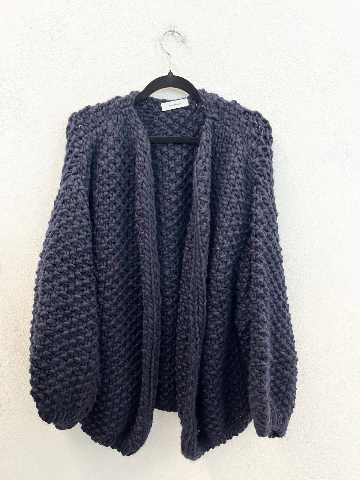 Cardigan Maiami Basic Over in Maglia Tricot