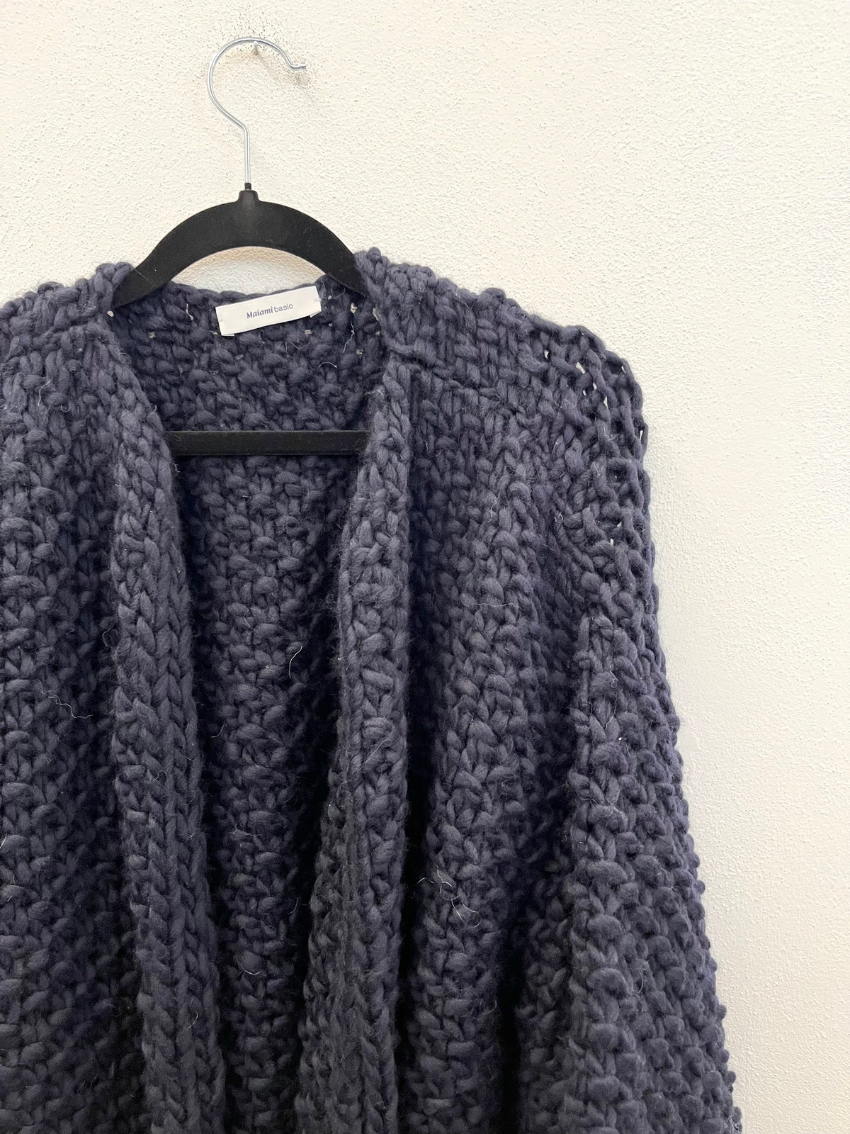 Cardigan Maiami Basic Over in Maglia Tricot