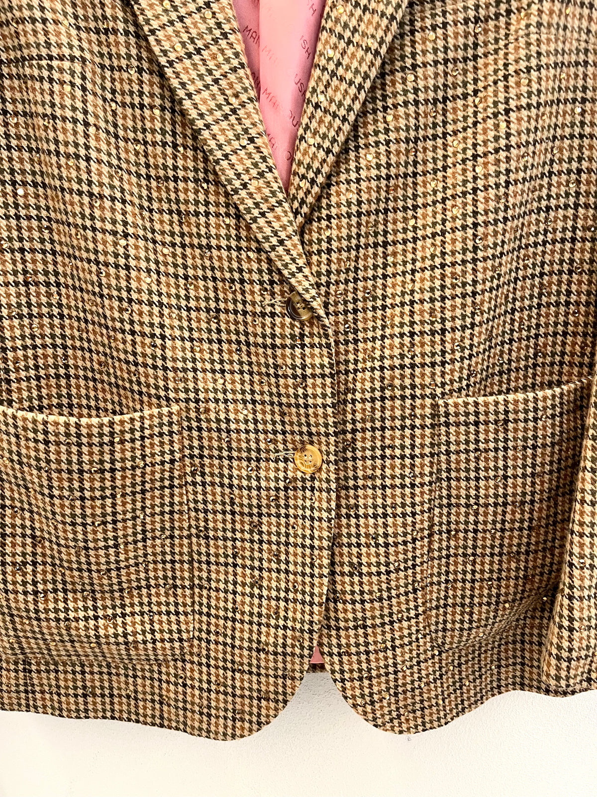 Blazer Manoush in Tweed Principe di Galles&nbsp;