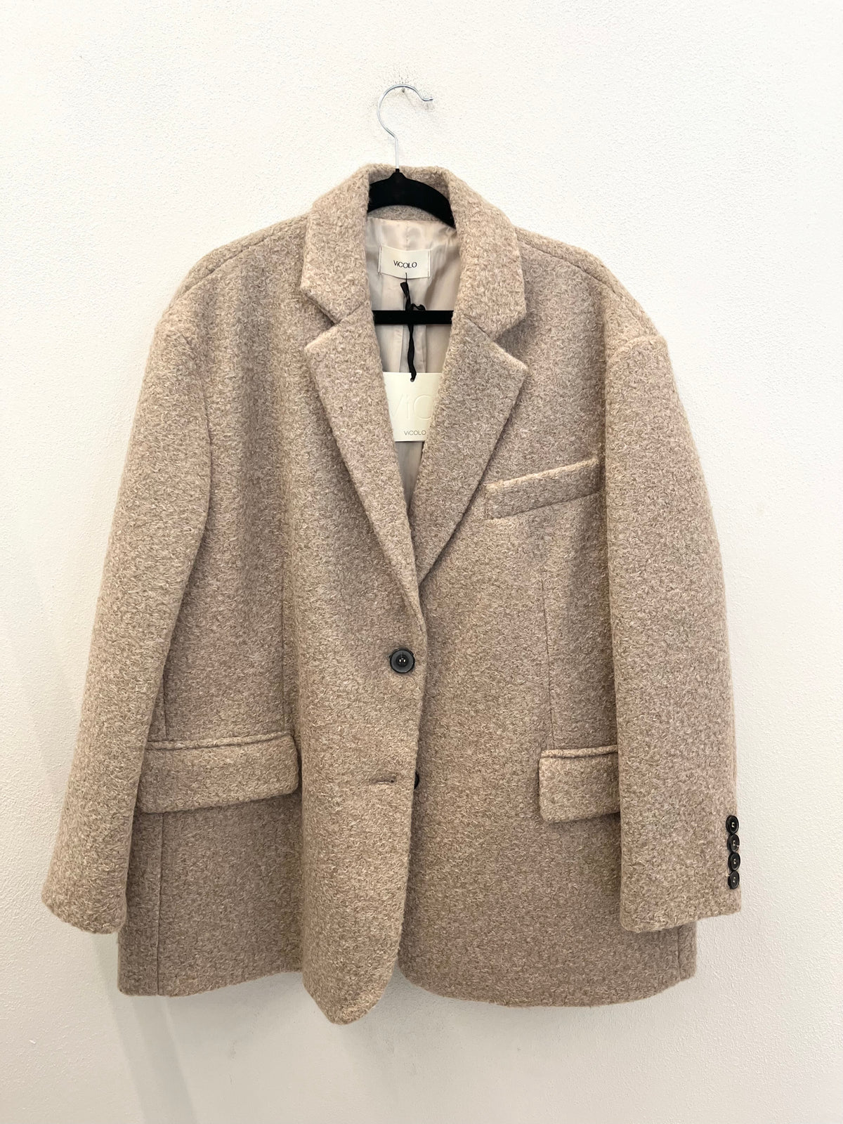 Blazer Over Vicolo in Lana Bouclé