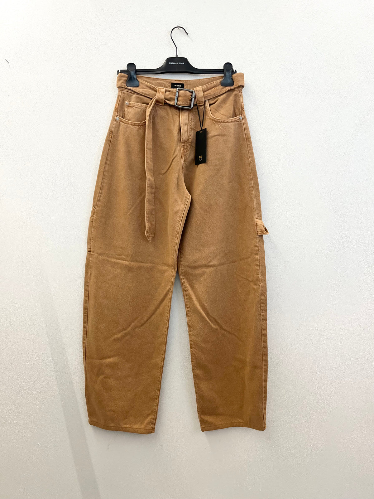 Jeans cargo Pinko con cintura in coordinato
