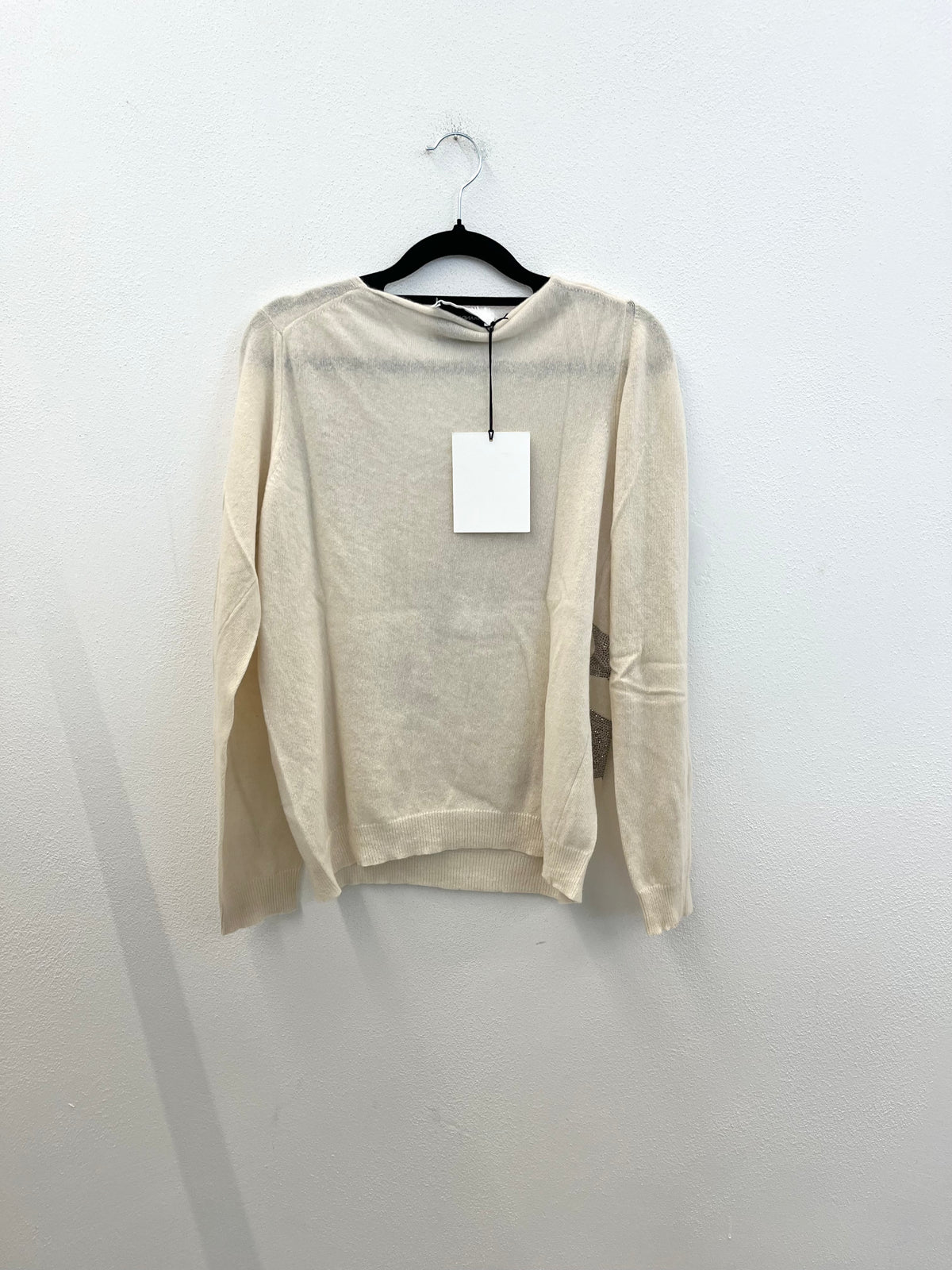 Maglia con scollo a V Brand Unique con applicazioni di stelle