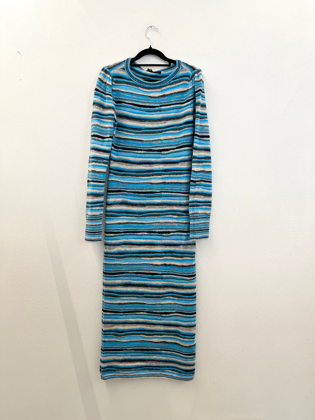 Abito midi Twin Set actitude a righe multicolor