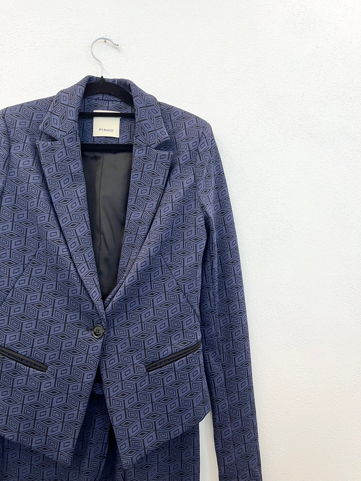 Tailleur Pinko giacca e pantaloni con motivo geometrico