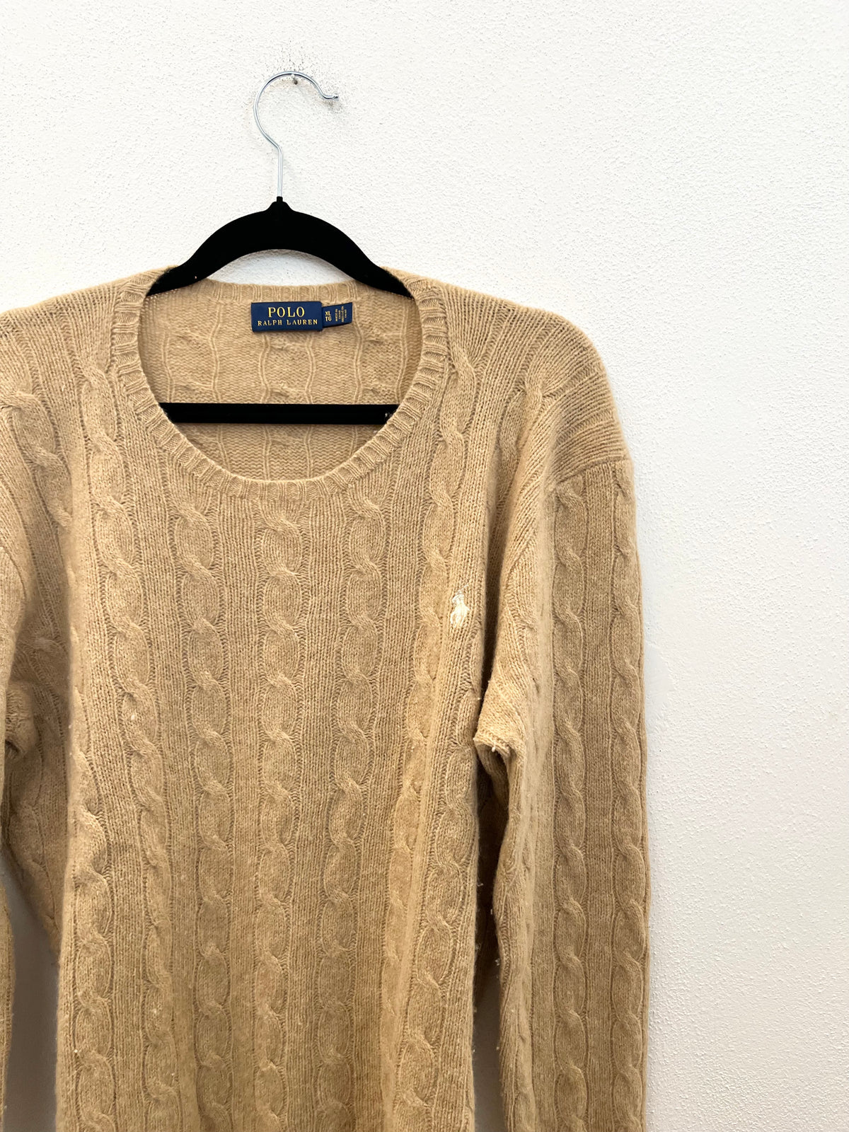 Pullover trecce Polo Ralph Lauren in lana e cashmere