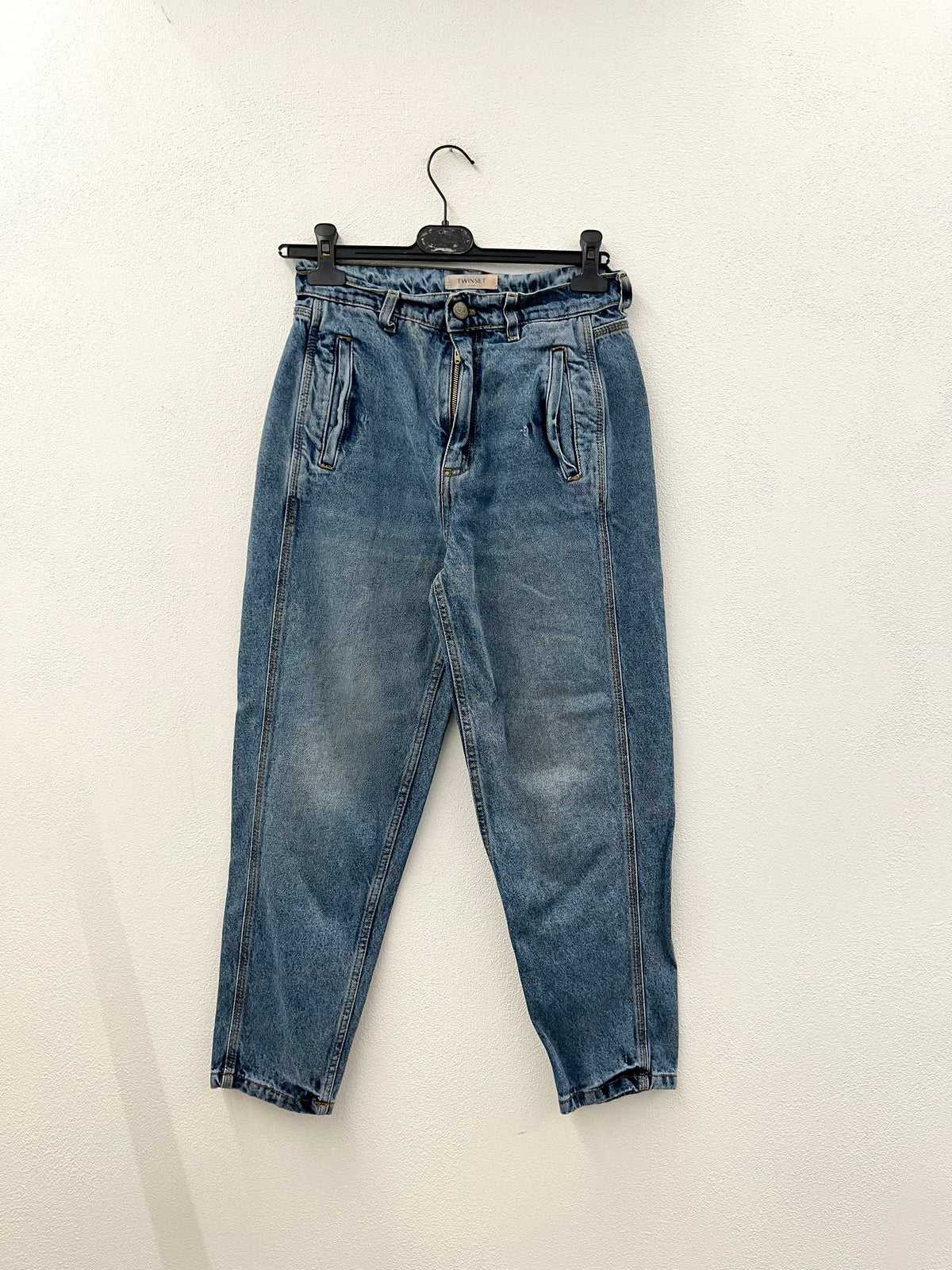 Jeans slouchy Twin Set con tasche frontali
