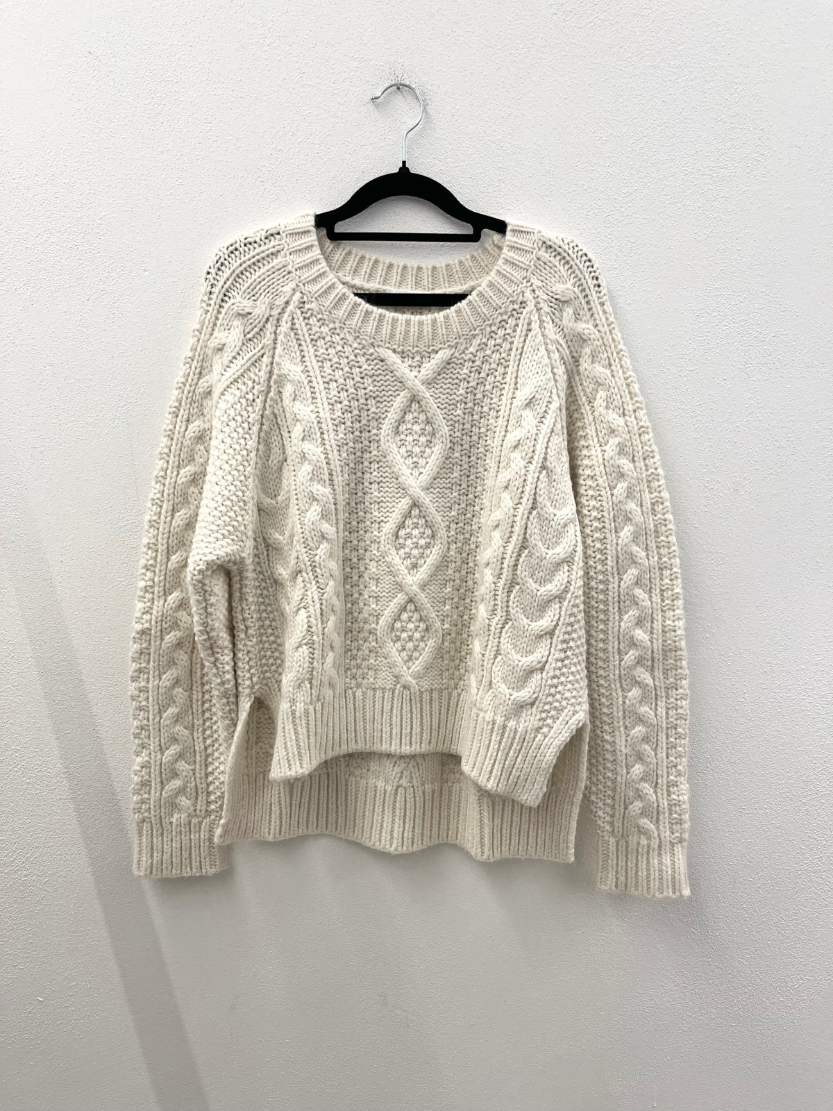 Maglione Parosh oversize in lana con trecce