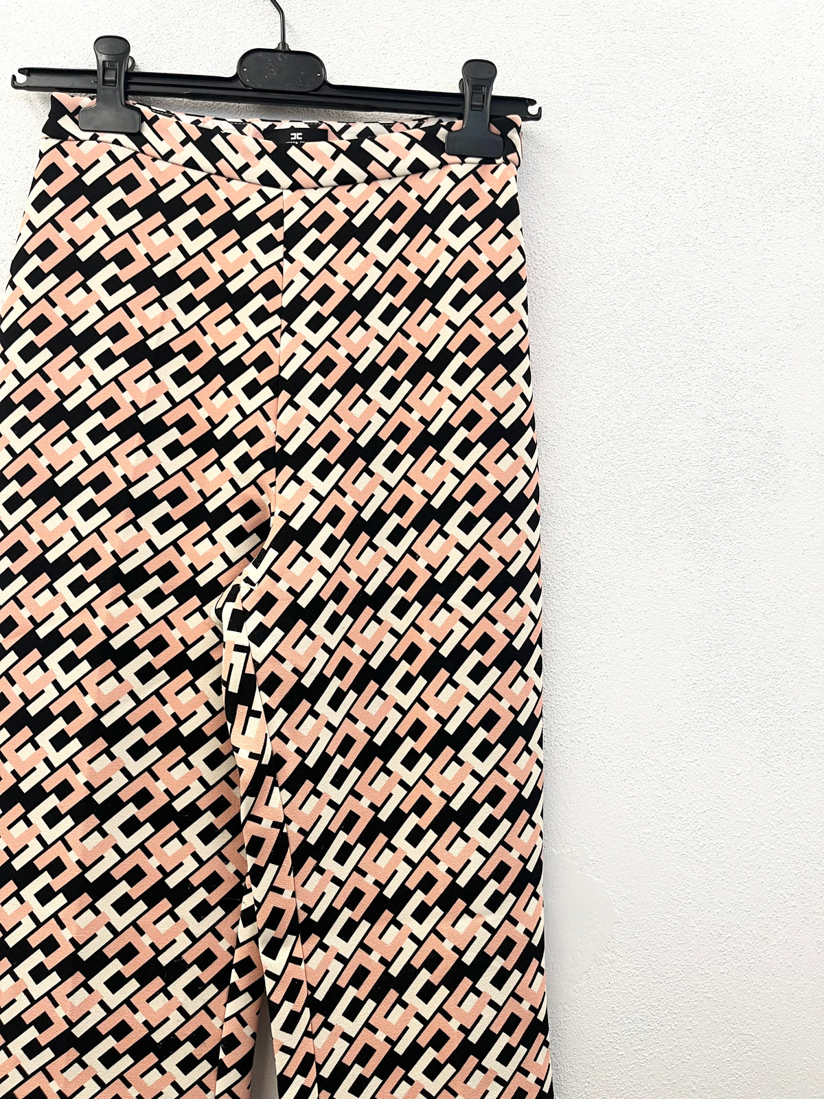 Elisabetta Franchi Geometric Pattern Flared Trousers