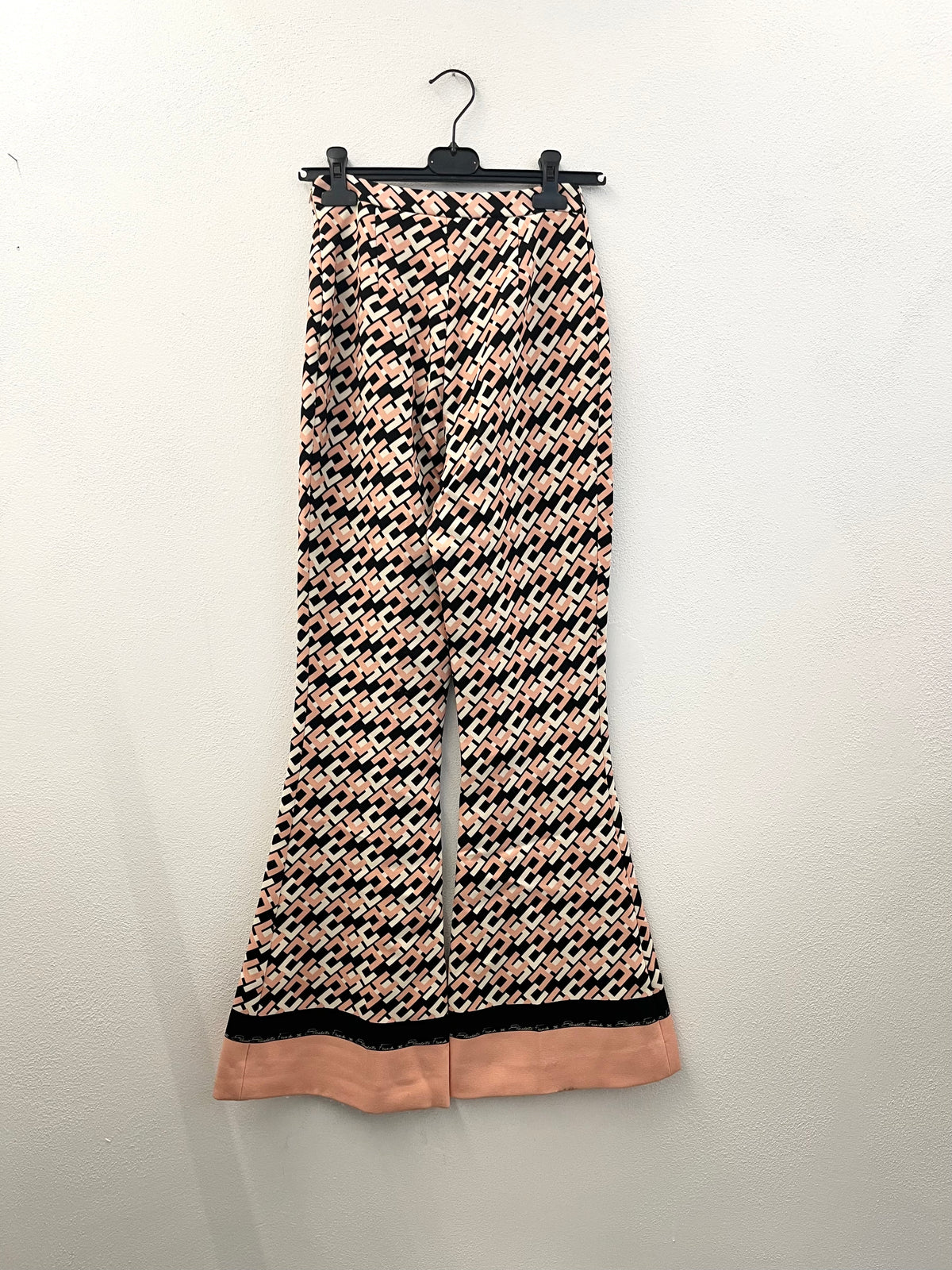 Elisabetta Franchi Geometric Pattern Flared Trousers
