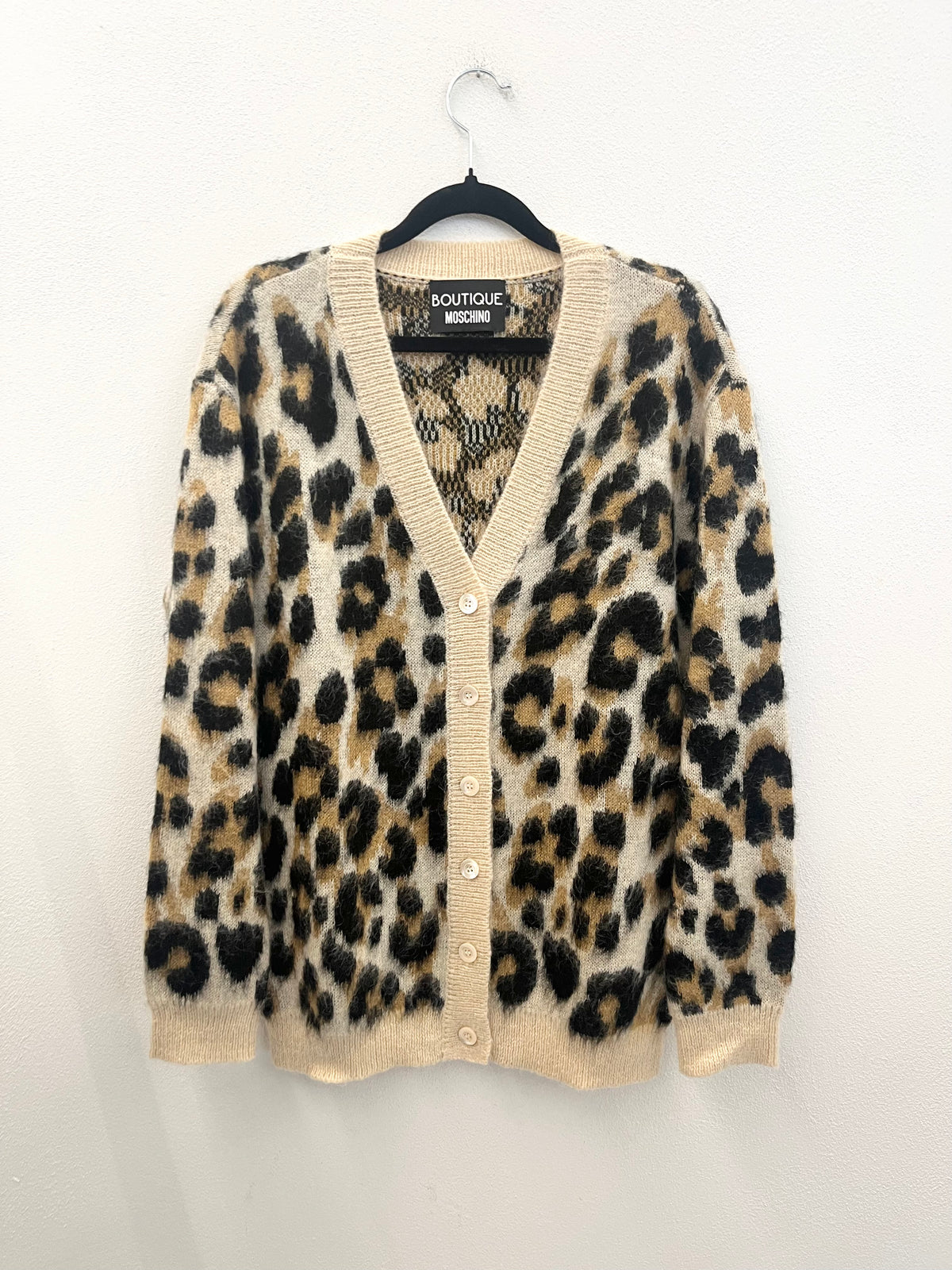 Boutique Moschino Leopard-Print Cardigan