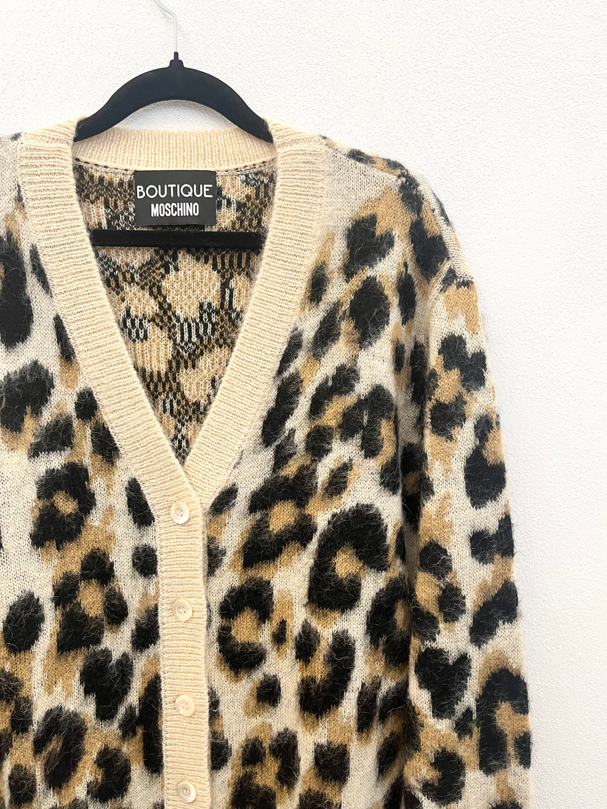 Boutique Moschino Leopard-Print Cardigan
