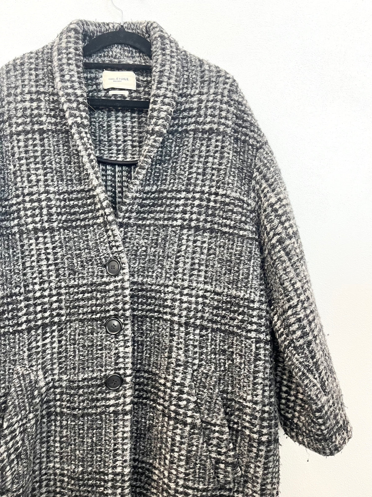 Cappotto Isabel Marant Étoile Quadretti Grigio