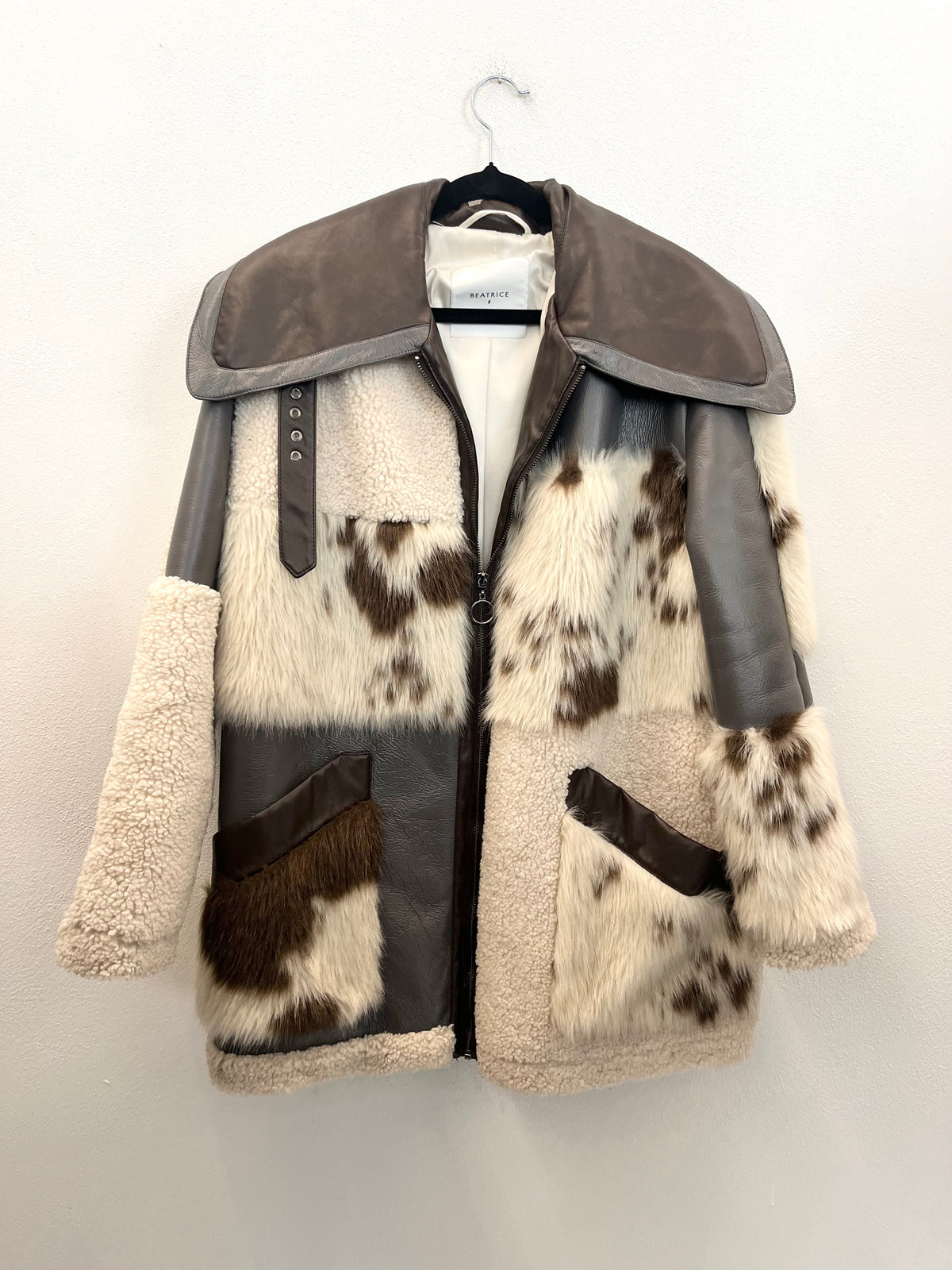 Giaccone Beatrice .b Patchwork Ecopelliccia