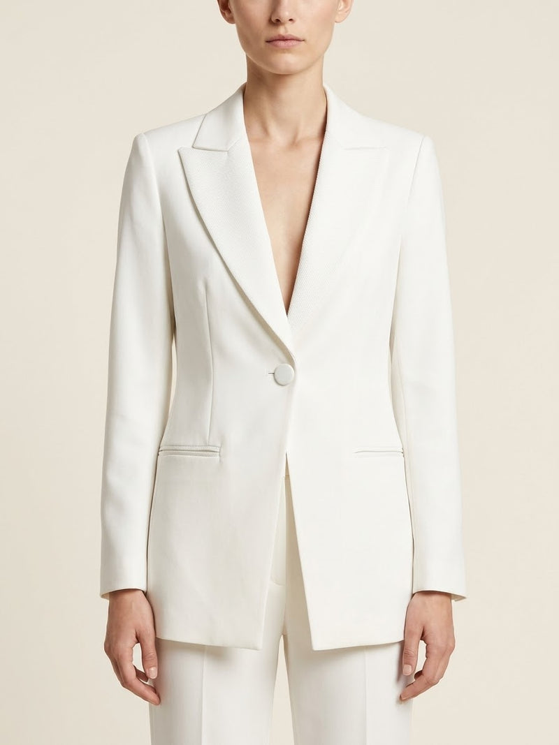 Blazer Bianco Olla Pareg Monobottone
