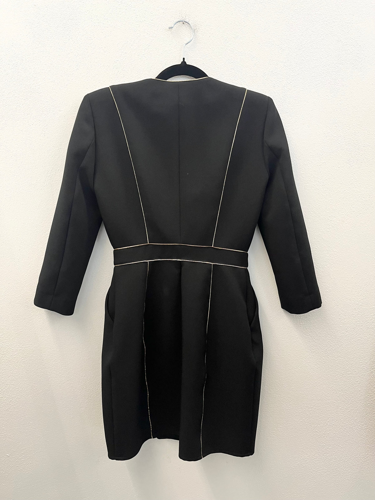 Vestito Stile Blazer Nero Elisabetta Franchi