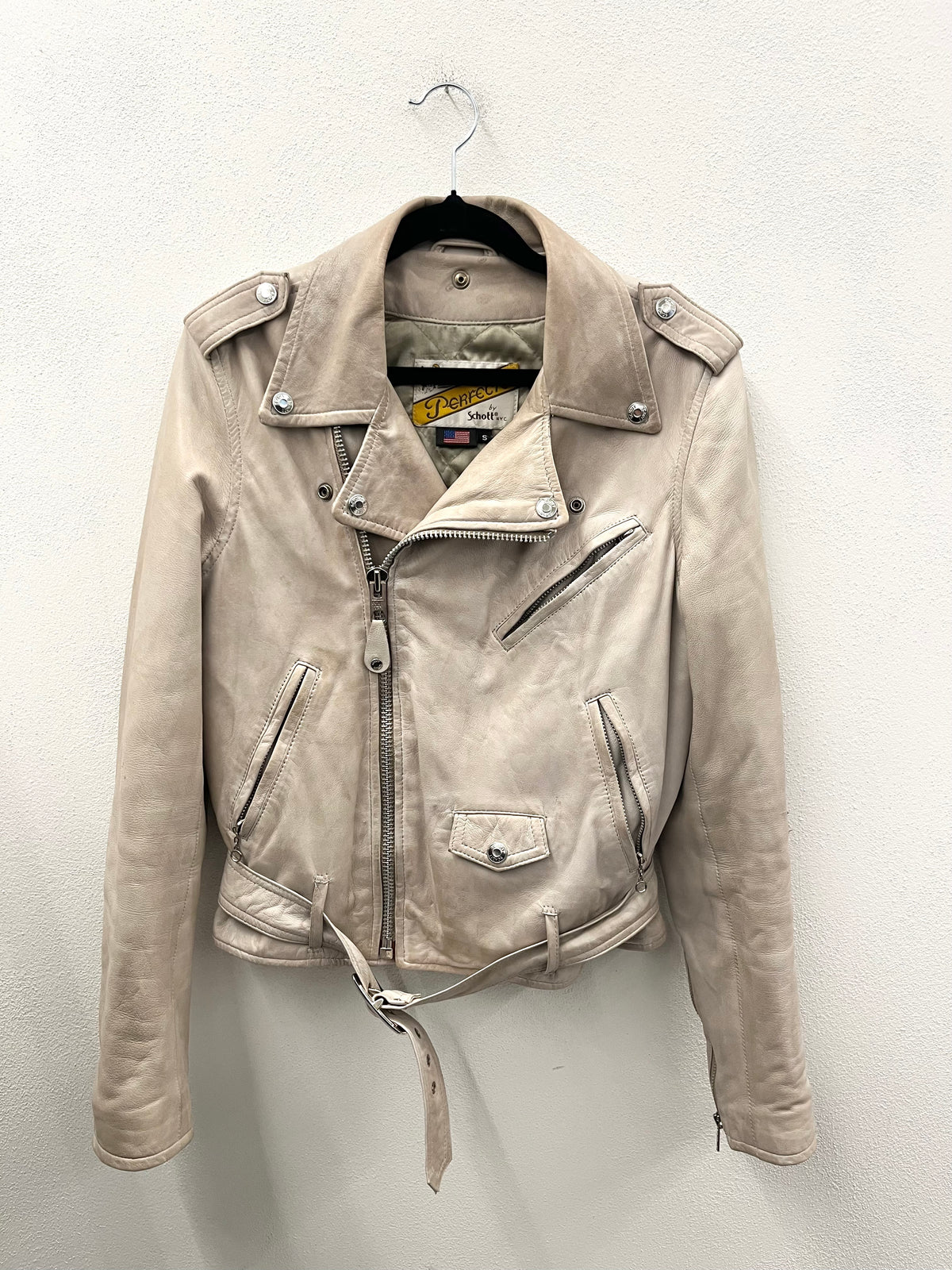 Giacca Chiodo grigio Schott NYC Perfecto
