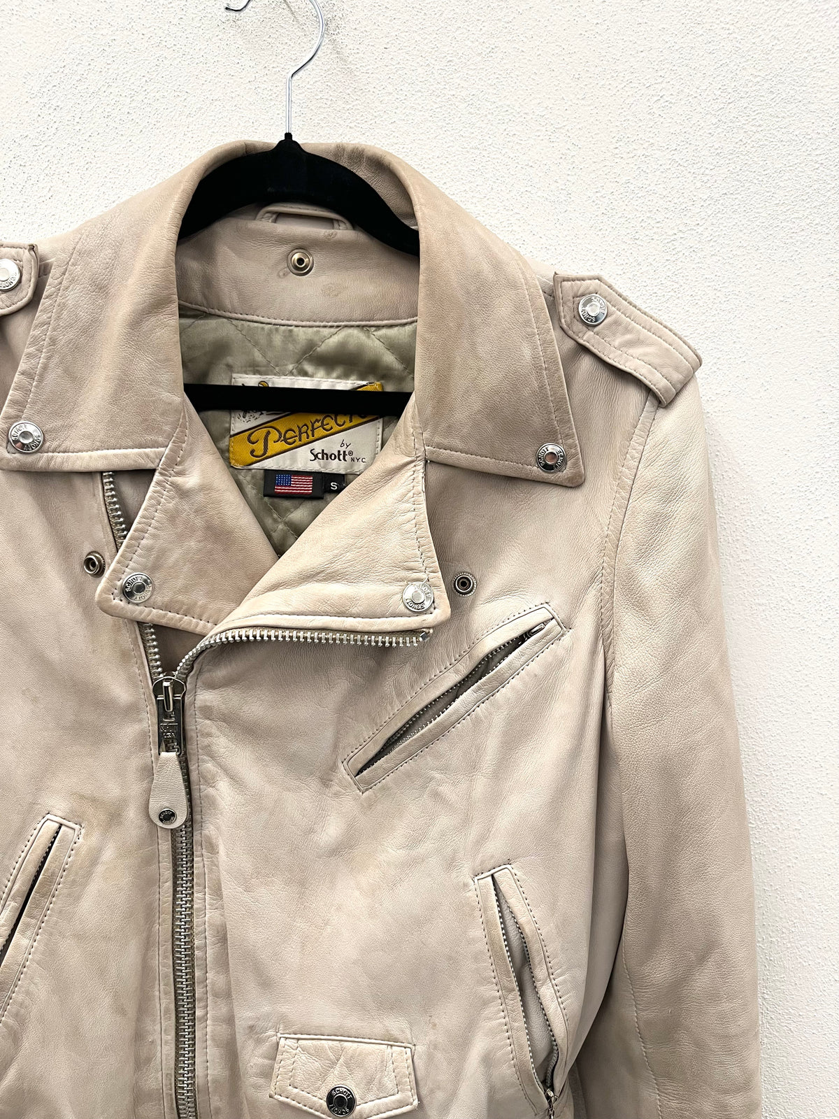 Giacca Chiodo grigio Schott NYC Perfecto