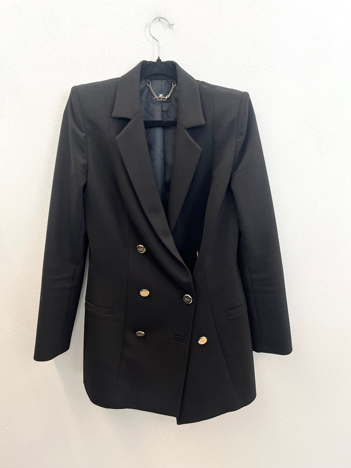 Blazer doppio petto nero Elisabetta Franchi