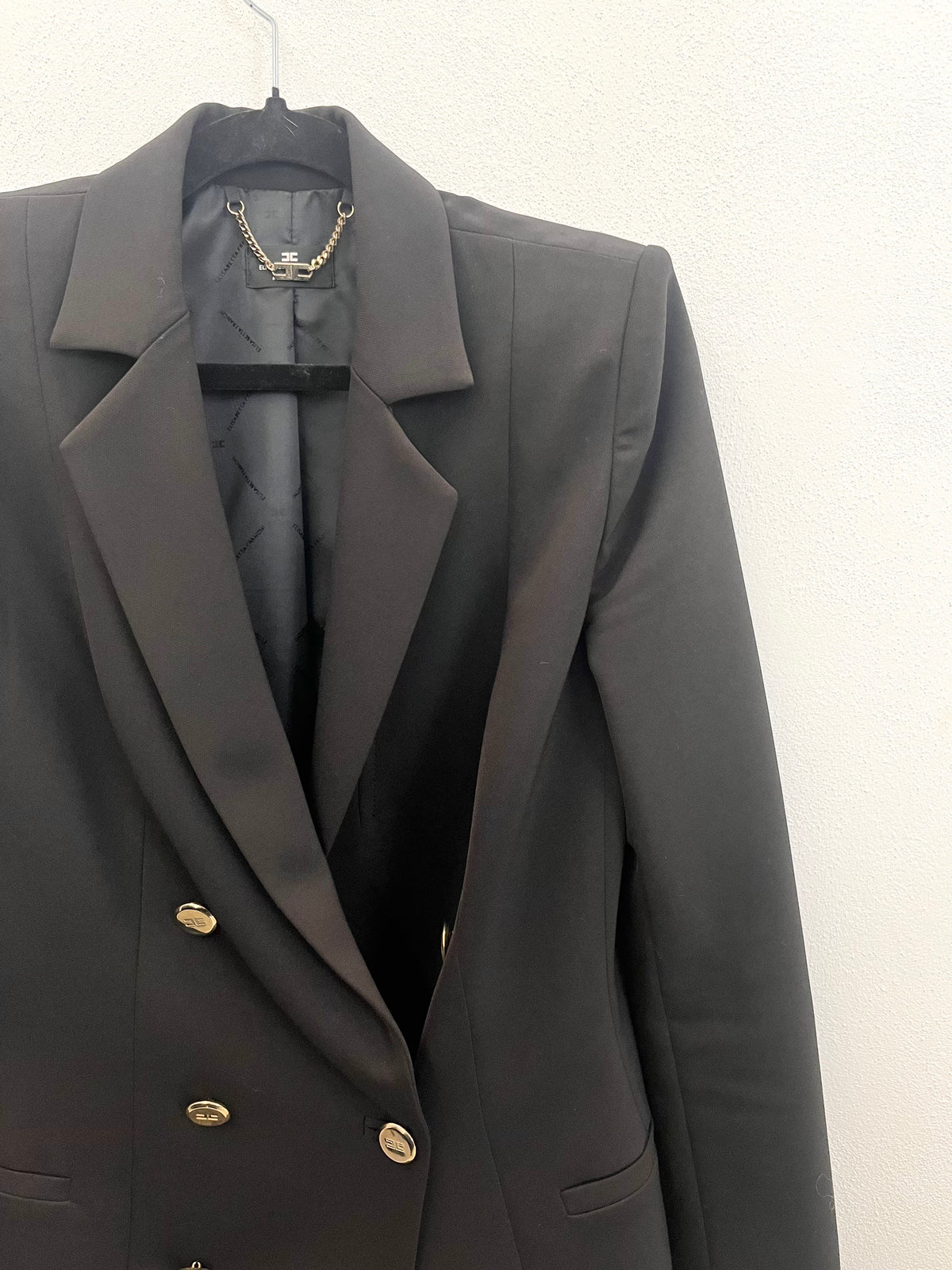 Blazer doppio petto nero Elisabetta Franchi