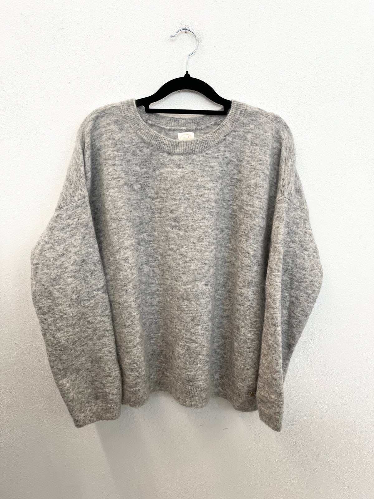 Maglione Des Petit Hauts Grigio Kid Mohair e Lana
