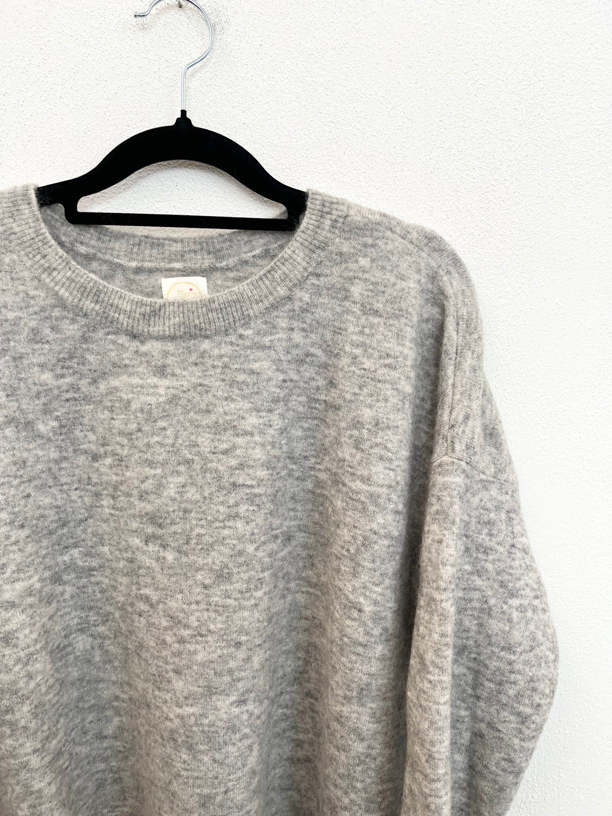 Maglione Des Petit Hauts Grigio Kid Mohair e Lana
