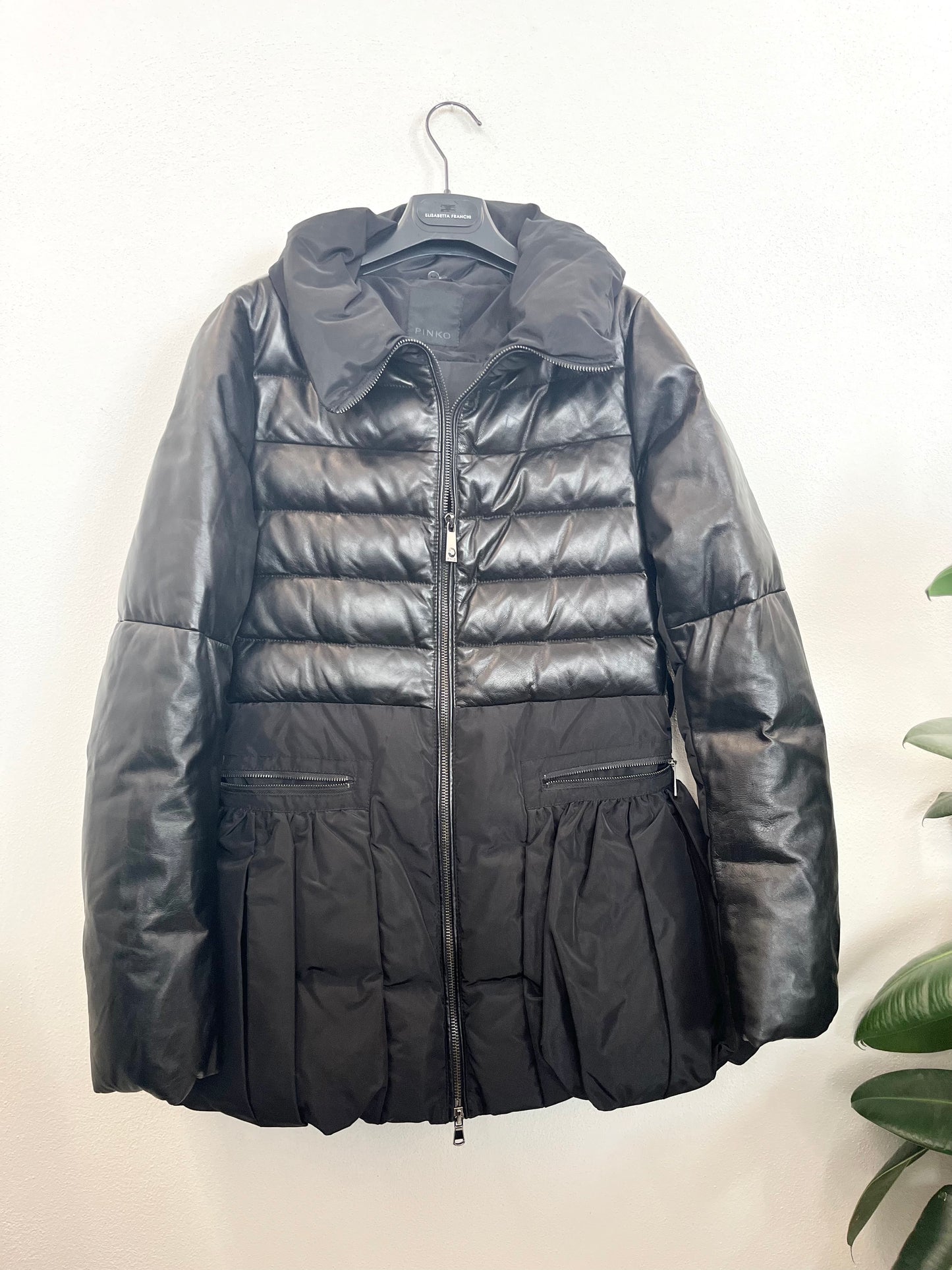 Pinko real leather down jacket