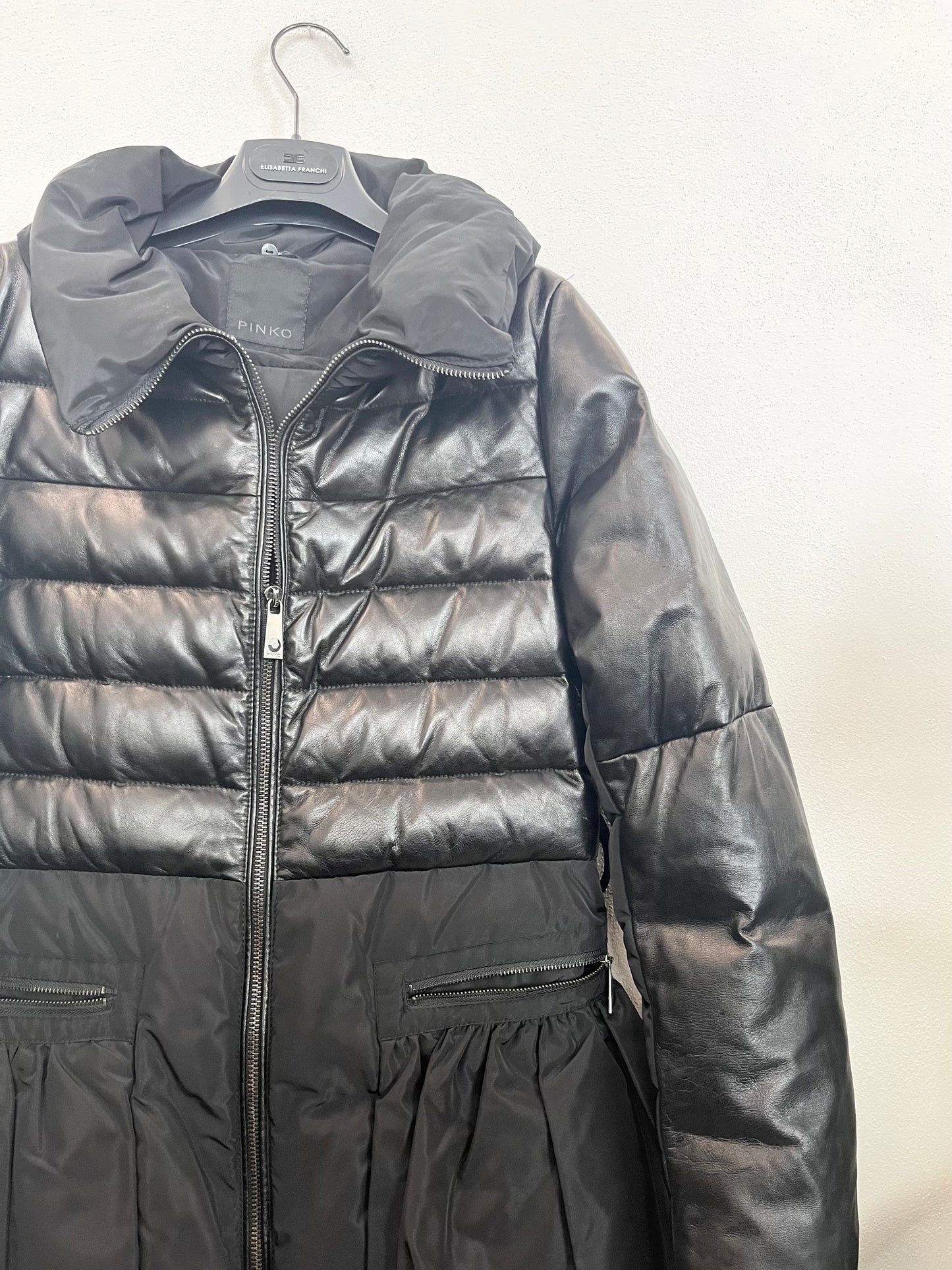 Pinko real leather down jacket