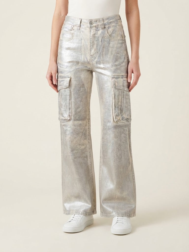 Jeans cargo Blui a gamba larga