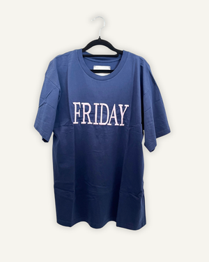 T-shirt di Alberta Ferretti con ricamo "FRIDAY"
