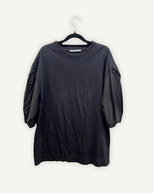 T-shirt Alberta Ferretti oversize Nero con maniche strutturate