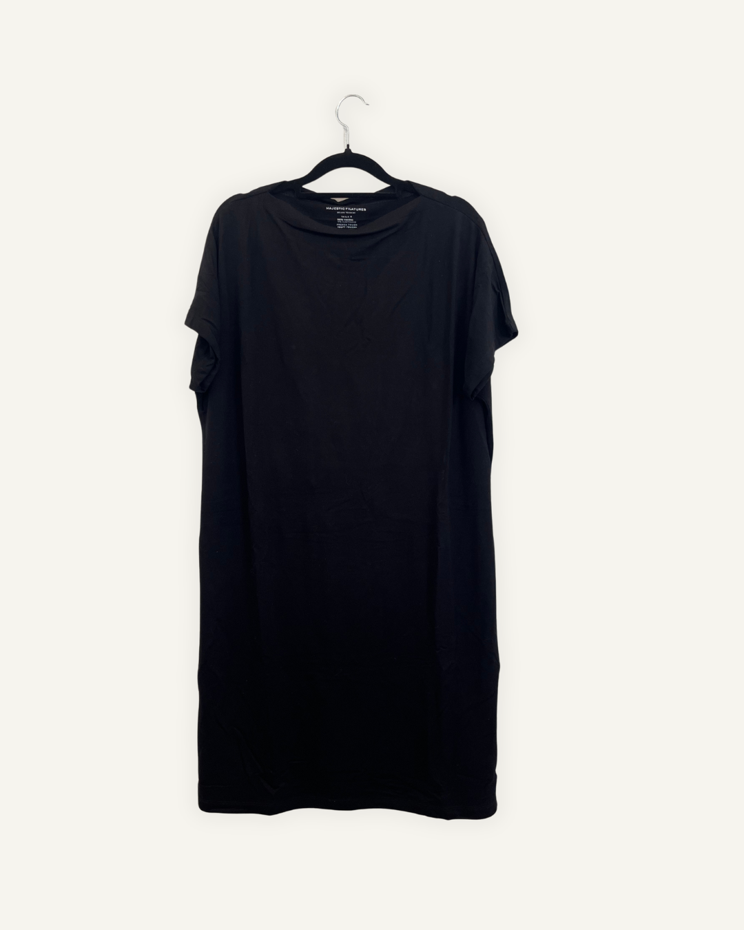Abito Midi Majestic dritto con Scollo a Barca