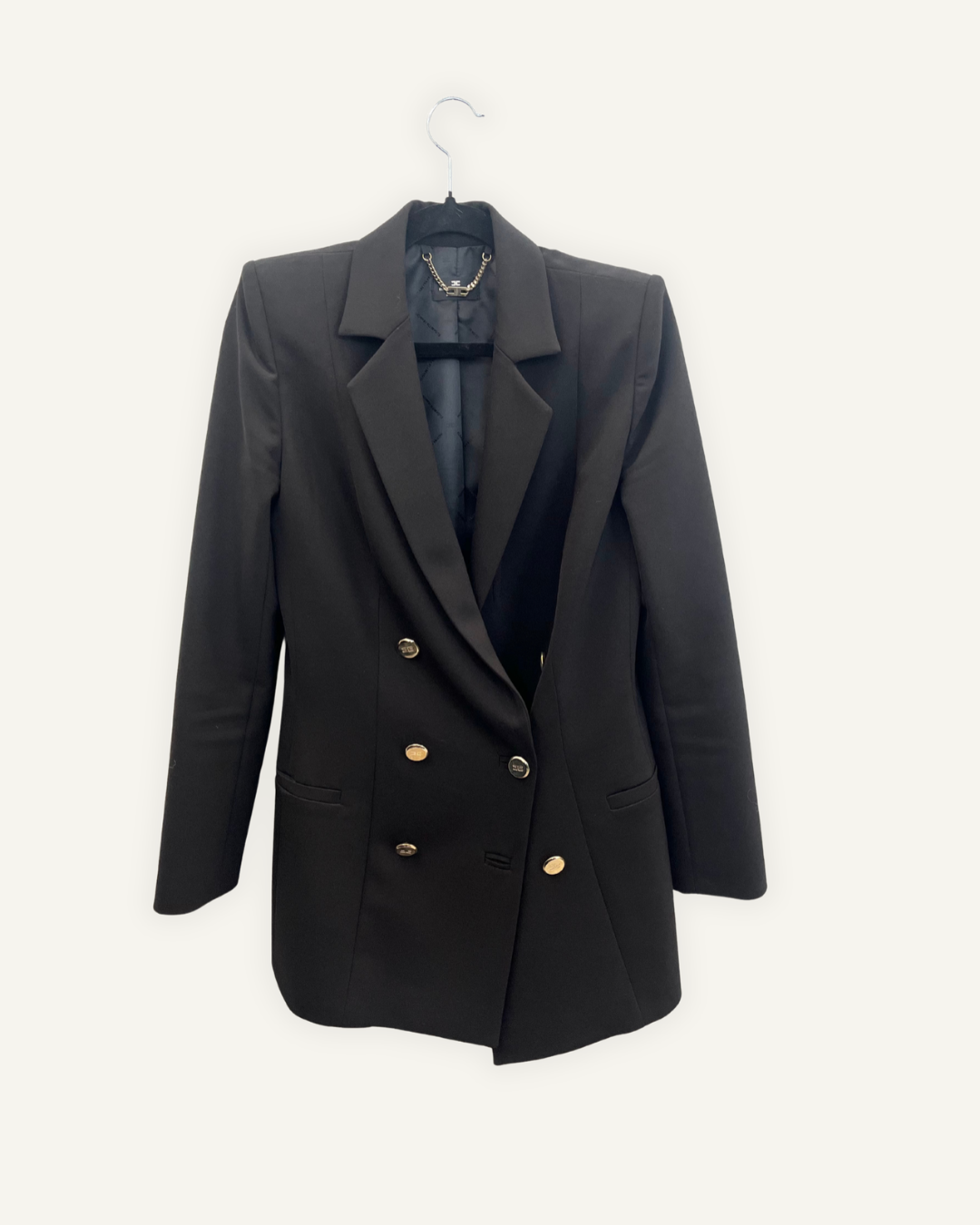 Blazer doppio petto nero Elisabetta Franchi