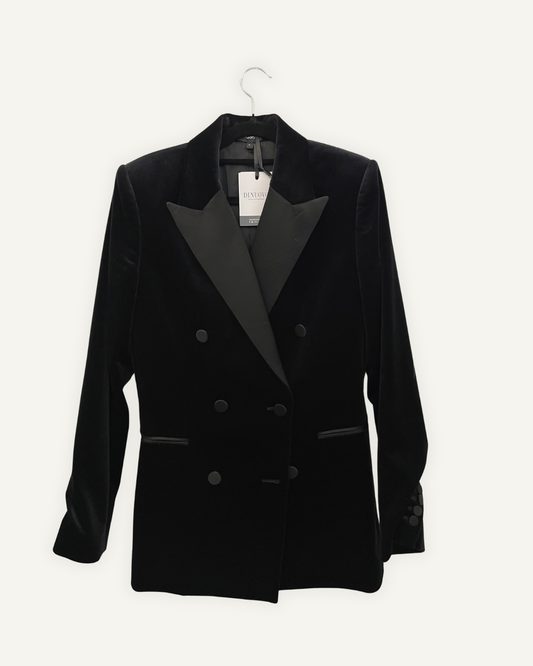Blazer Theory Doppio Petto in Velluto