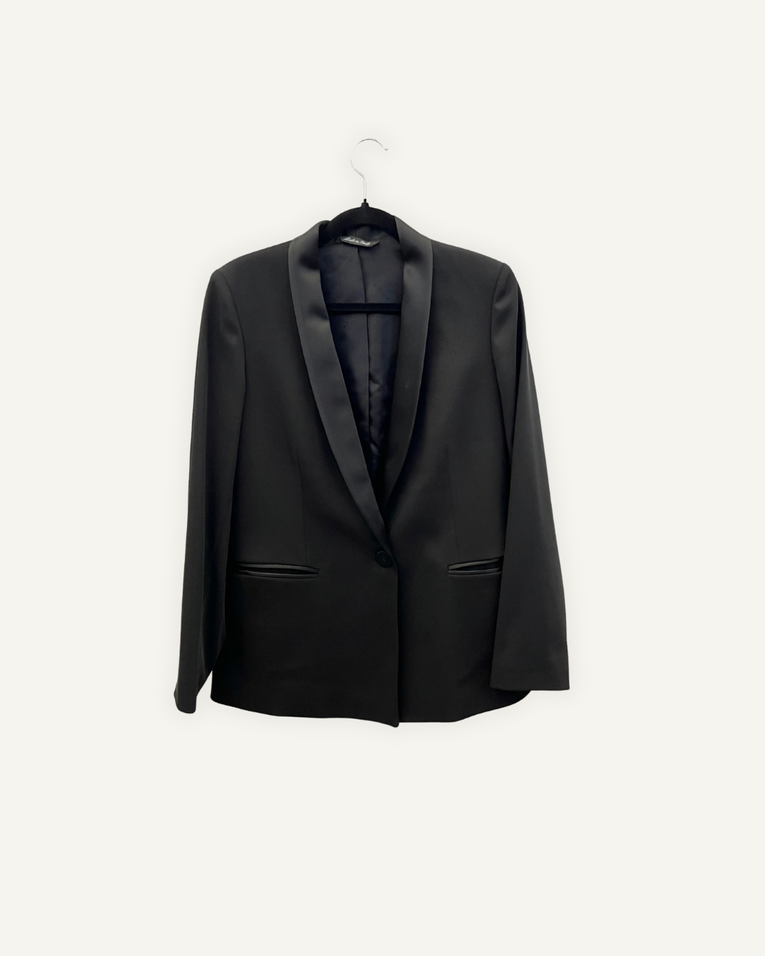 Blazer sartoriale Brian Dales con revers in raso
