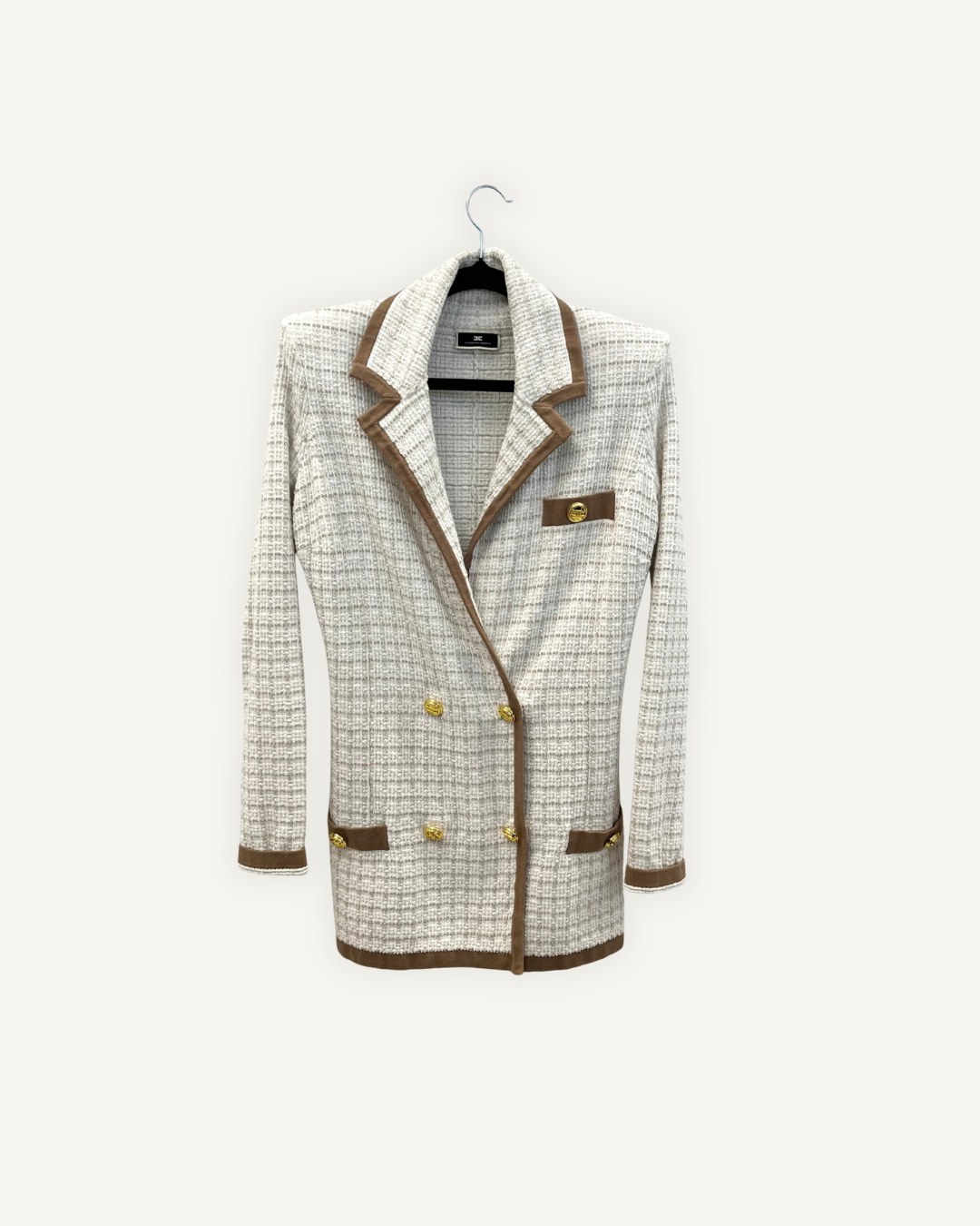 Blazer doppiopetto Elisabetta Franchi in tweed